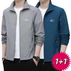 1+1 남성 여름자켓 자외선차단 자켓 캐주얼 바람막이 점퍼 ZBW26030401 40