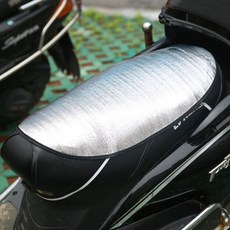 오토바이용 햇빛차단 방석 안장 과열방지 은박 매트, 기본, 1개