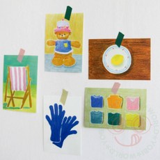 요비월드 리틀띵 포스트 카드 편지카드 다꾸용품 감성카드, 19 스웨터