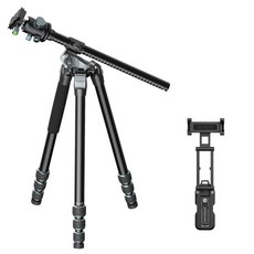 Ulanzi MT-59 1.7m 鋁合金反折俯拍三腳架 附手機架, 1個, MT59+SK29手機支架