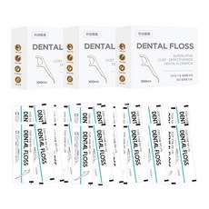 milli 일회용 치실, 1.7cm, 100개입, 3개