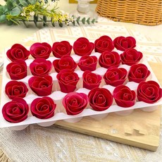 레드 장미 초콜릿 발렌타인데이 핑크 플라워 케이크 디저트 데코 장식 24개입, 옵션 13