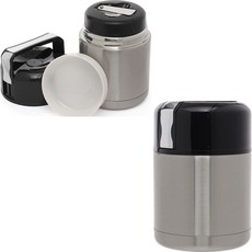 이유식 보온 죽통 보온통 스텐 도시락통 푸드자 이유식통 800ml 실버 은색