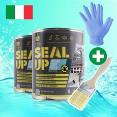 원씰 방수액 방수제 씰업 하이드로스탑 파이버 1L 외벽 방수 페인트 크랙 누수, 1개