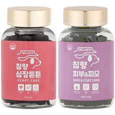 강아지 눈 관절 심장 피부영양제 아토피 피부병 슬개골탈구 백내장 눈물자국 댕이수랏간 침향 눈물뚝 피부&피모 심장튼튼 관절쌩쌩 100g, 1개, 피부&피모+심장튼튼