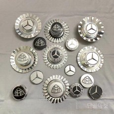 벤츠 휠캡 허브캡 S65 S63 S680 GLS600 타이어 커버, 4. 1916abs154mm 크롬 도금, 4. 1916abs154mm 크롬 도금