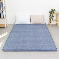 Arte Bedding床墊套 無床墊 柔軟桃皮絨床墊 白色, 藍色