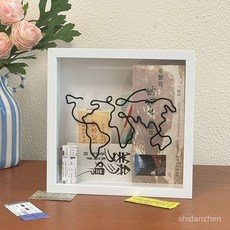 티켓 보관함 야구티켓 수집 홀더 투명 액자 티켓북 영화 뮤지컬 여행 엽서보관 15x15cm 1매 색, 29x29cm, 1매 × 블랙