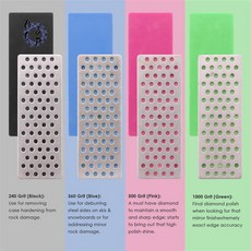 맷돌 A68P-4 Pcs 세트 다이아몬드 샤프닝 스톤 스키용 휴대용 아이스 스노우 보드 에지 액세서리 칼 갈기, 01 as shown