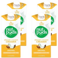 넛파즈 네이처스 데어리-프리 크리머 오리지널, 330ml, 1개입, 4개