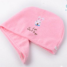 샤워 헤어타월 극세사머리수건 긴머리 헤어드라이타올, 라이트그레이, 1개