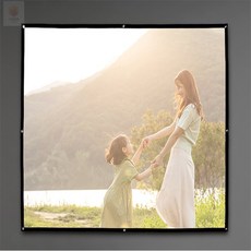 육프로컬렉션 이동형 빔프로젝터 스크린 203x152cm 4대3 빔스크린천
