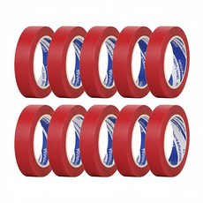 OON 마스킹 테이프 빨간색 15mm, 10개