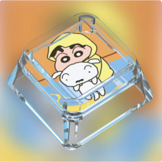 짱구는 못말려 투명 그림 기계식 키보드 키캡, 1개, A5