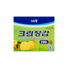 크린랩 위생장갑 일회용 비닐장갑, 1개, 200개입