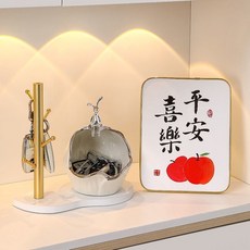 創意兔子入戶玄關擺件鑰匙收納現代家居門口鞋櫃置物架客廳裝飾品 KDGJ, 【奶油白】兔子+木架+青出於藍, 1個