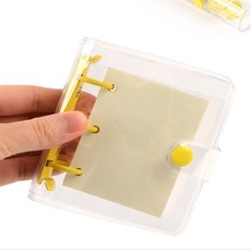 yes몰 투명 링바인더 포토카드앨범, 옐로우