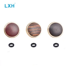 LXH 목재 및 금속 표면 카메라 소프트 셔터 릴리스 버튼 고무 링 포함 후지필름 XT20 X100F, 02 Yollow-Red-Black