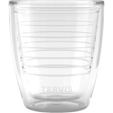 미국산 테르비스 투명하고 다채로운 테이블탑 이중 벽 단열 텀블러 여행 컵으로 음료를 차갑고 뜨겁게 유지 16온스 - 4pk 모듬, Clear, 12oz - 4pk, 1개
