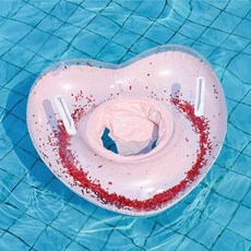 유아동 보행기 손잡이 하트튜브 65cm, 1개, 레드펄