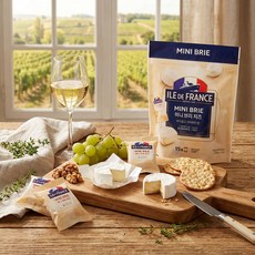 코스트코 미니 브리 치즈 일드프랑스 간식 홈파티 안주, 368g, 1개
