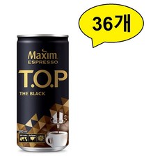 맥심 티오피 더블랙, 200ml, 36개