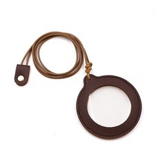 루나브릿지 휴대용 목걸이형 돋보기, 1개, 다크브라운