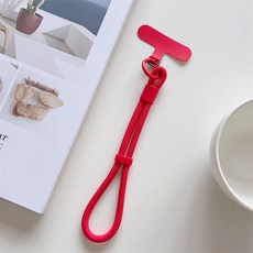 휴대 전화에 대 한 조정 가능한 짧은 끈 전화 케이스 액세서리에 유니버설 다채로운 손목 스트랩 로프, Red