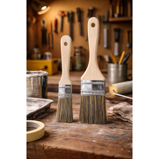 나무 막붓 페인트 도색 도배 작업 도구 브러시, 1개