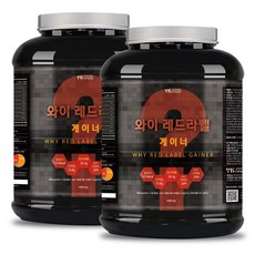 [보틀증정] 와이 레드라벨 게이너 4kg x 2통 벌크업 헬스 단백질 보충제 대용량 프로틴, 2개
