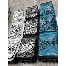 툴레 롤러백 스키 스노우보드 이동식 보관 케이스 휠백 캐리어, 레드무소음탄성바퀴