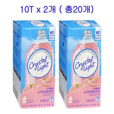 크리스탈라이트 핑크레몬에이드 분말, 3.68g, 10개입, 2개