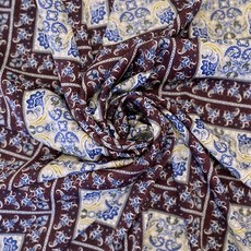 CRT 048 탐나요 새틴 프린트 패브릭 사각 패치 무늬 샤틴 원단 세미 스웨이드 천, 1개, 와인