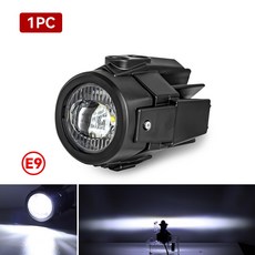 F650 F800GS R1200GS 용 보조등 BMW K1600 램프 밝은 범용 6000K 호환 F700GS 안개등 40W MT07 야마하 오토바이, 1PC Fog Light