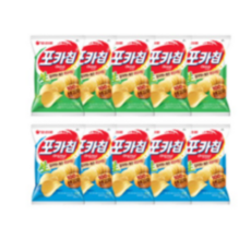 오리온 포카칩 오리지널 66g x 5p + 어니언맛 66g x 5p 감자스낵, 어니언 5p +오리지널 5p, 2세트