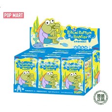 팝마트 정품 6개입 스폰지밥 비키니 시티의 엉뚱한 친구들 인형 키링, 새 제품이며 개봉되지 않은 밀봉된 상자입니다.