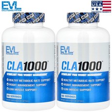 이블루션뉴트리션 미국산 CLA1000 소프트젤 180정 2병