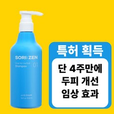 소리젠 지루성 두피 샴푸 비듬 각질 가려움 민감성 케어 천연 한방 샴푸, 1개, 500ml