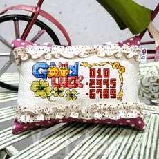 십자수/주차쿠션패키지(도안+원단+바늘+솜+실) 판매합니다., 16.슈가땡땡이미니자주, 1개