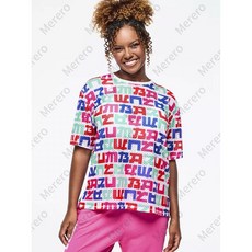 Merero ZW줌바 의상 헬스복 캐주얼 트레이닝복 댄스 체조 메쉬 펀칭 탑 매쉬 반팔티 방송댄스복 줌바댄스복 에어로빅복