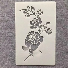나뭇잎 라떼아트 도안 눈사람 케이크 만들기, 1개, 06