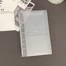 미소데이샵 PP 3단 바인더 커버 다이어리 반투명 스트링 밴딩 무지 DIY, 1개, A6 3단커버 1개, A6 3단커버