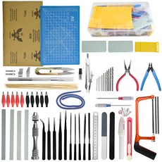 WMYCONGCONG 81점 세트 프라모델 공구 세트 입문용 툴 세트 프라 모형 공구