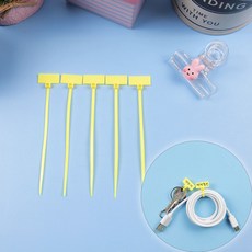 사각 메모 전선 테임텍 케이블타이 소형(노랑) 100P_ DDD22