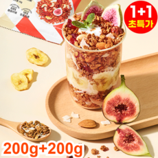 1+1 감량+포만감 헤이즐넛 다크 초 견과류 오트밀 통곡물 견과류 시리얼 다이어트 시리얼, 6개, 200g