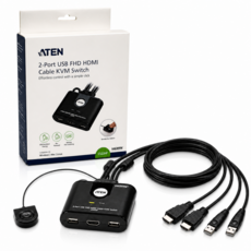 ATEN CS22HF KVM 스위치 2포트 HDMI USB FHD, 1개
