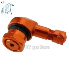오토바이 휠 타이어 밸브 스템 캡 에어 커버 알루미늄 튜브리스, 1. 오렌지, 1개