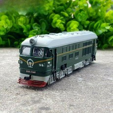 철도모형 모형 철도 세트 기차 기관차 열차 장난감 선물, 1개, 그린 기관차