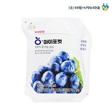 유기농 포도주스 오마이포켓 무설탕 팩 쥬스, 24개, 120ml