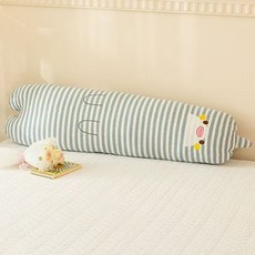 DIU 超可愛長條抱枕臥室女生抱枕睡覺孕婦牀上夾腿側身睡枕頭兒童靠墊, 長條枕-藍條紋【鯊魚】